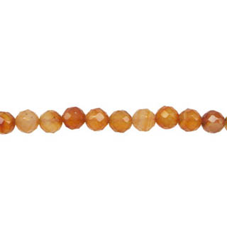 CARNELIAN(NATURAL) 04MM FACETED ROUND